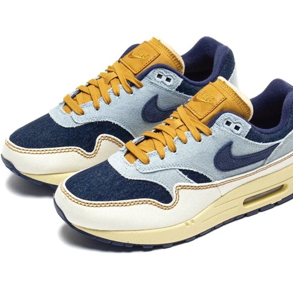 Nike AIR MAX 1 '87 "AURA/MIDNIGHT NAVY/ PALE IVORY" Men's 12.5 / W14 - Picture 3 of 10
